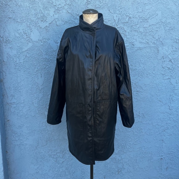 Vintage Quilted Jacket Art to wear Duster 90s Hippie Bohemian - Picture 9 of 10